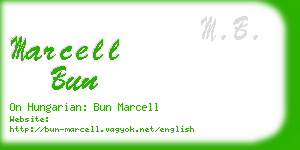 marcell bun business card